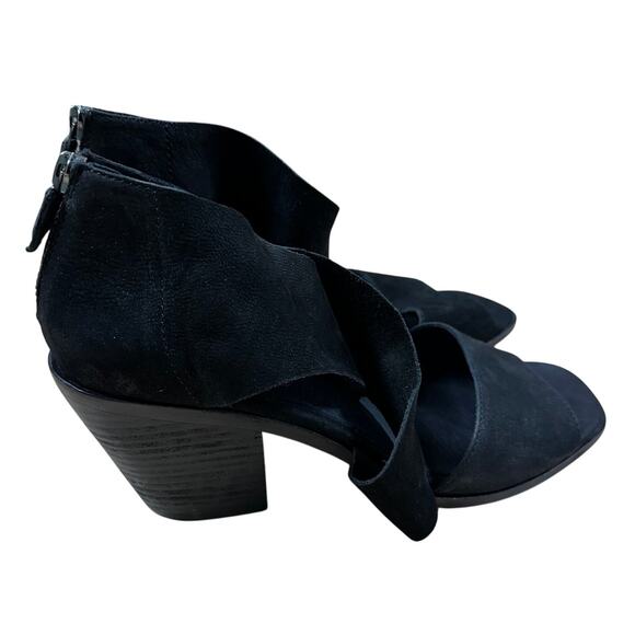 Eileen Fisher Ellis Sandal Black Suede Women's Size 9.5 New Without Box - Picture 2 of 7
